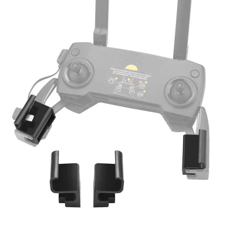 Drone Battery Case - 블랙 리모컨 마운트 폰 케이스 홀더