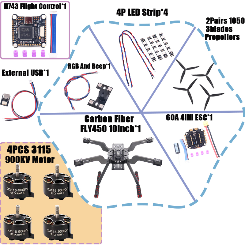 B-CUBE 오픈 소스 신형 스마트 드론 FLY450  - Drone Battery Smart 리뷰 및 가격