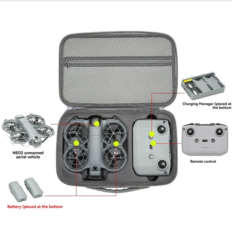 DJI Neo 2 드론 본체, 배터리, 리모컨을 위한  - Drone Battery Case 리뷰 및 가격