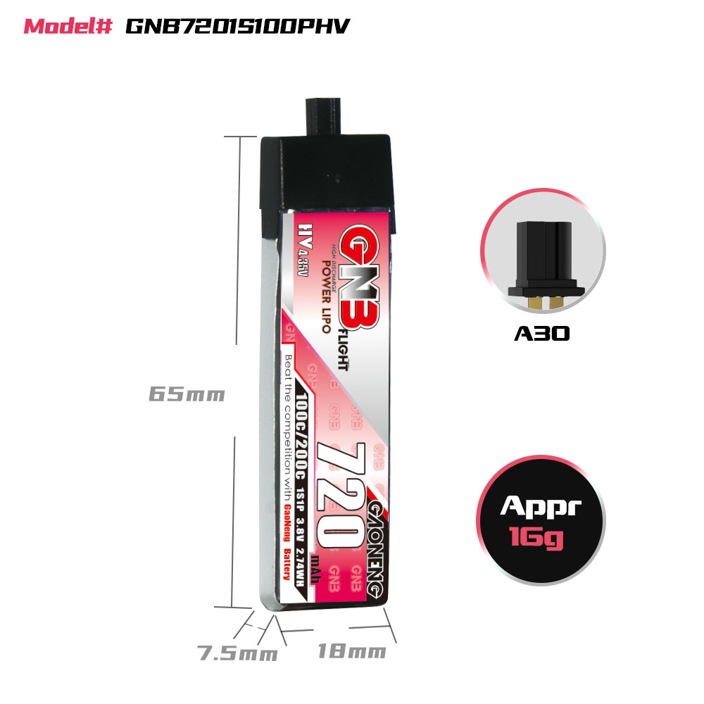 GAONENG GNB 1S 3.8V 720mAh 100 - Drone Battery Li-Ion 리뷰 및 가격