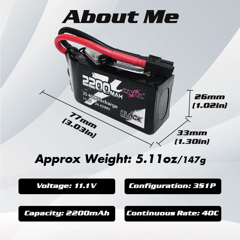 CNHL 3S Lipo 배터리, 40C, 2200 mA - Drone Battery 3S 리뷰 및 가격